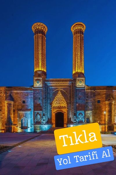 çifte minareli medrese erzurum çifte minareleri medrese
