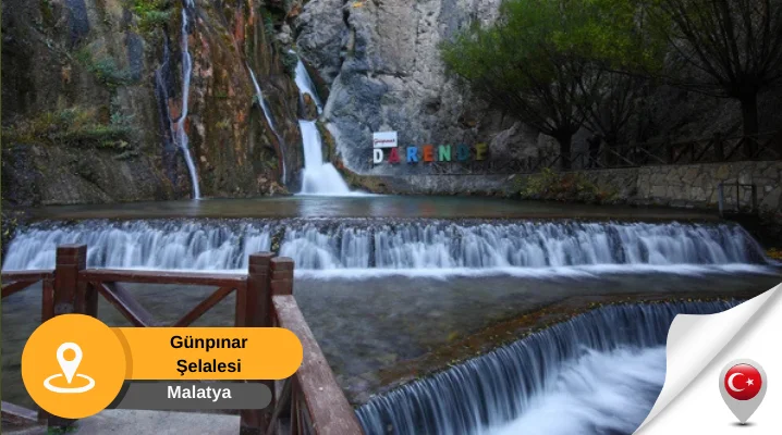 Darende Günpınar Şelalesi Malatya gezilecek şelaleler